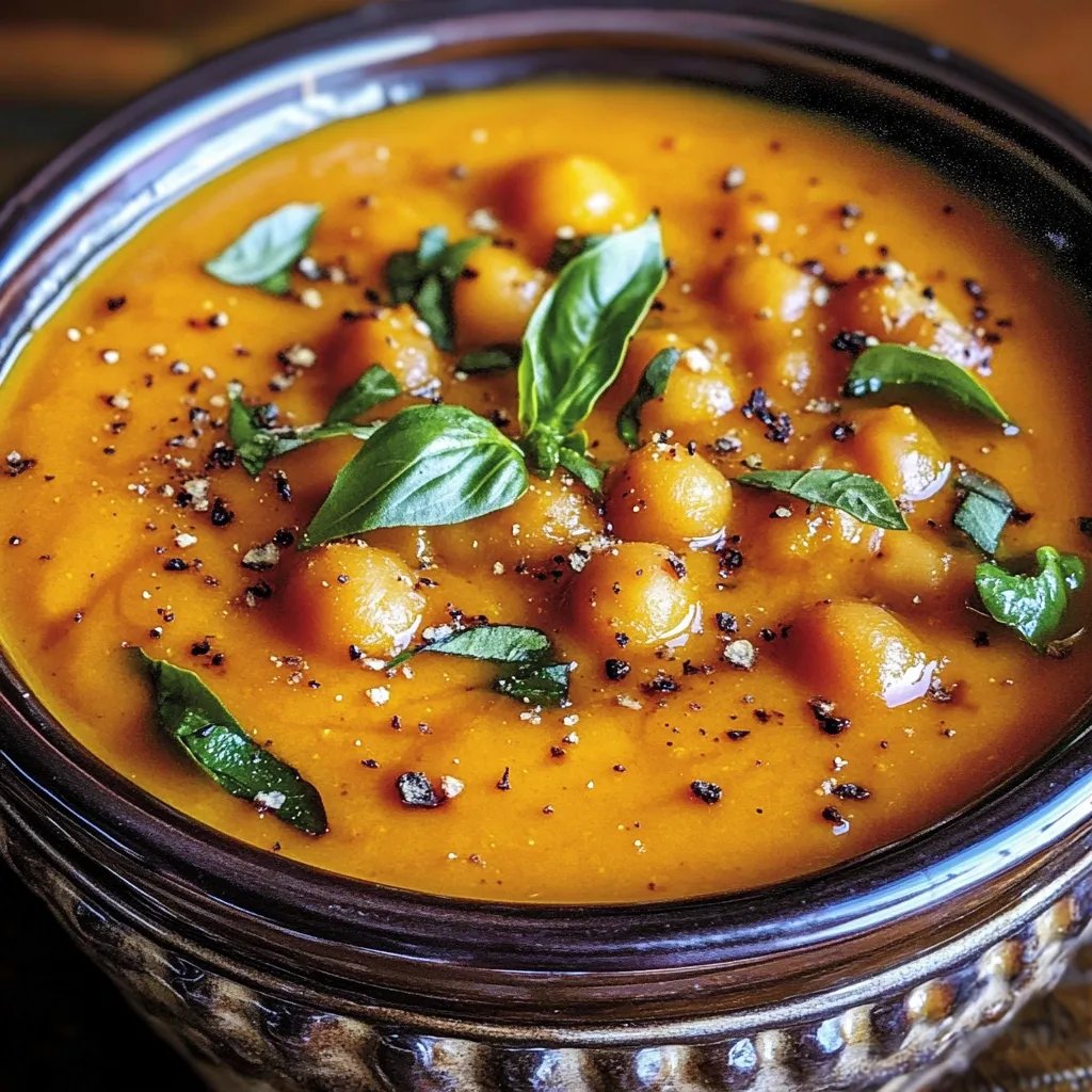 Moroccan Sweet Potato Soup with Chickpeas: An Amazing Ultimate Recipe