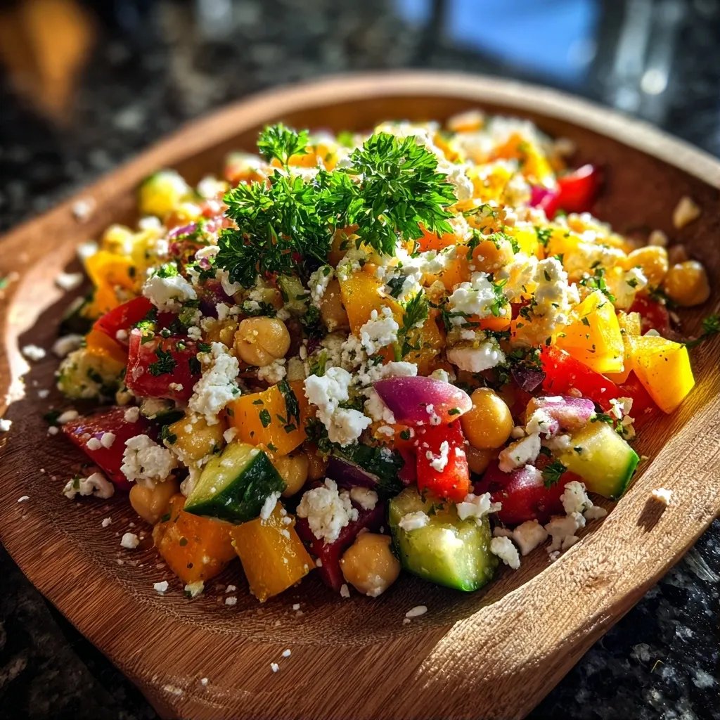 Lemon Herb Chickpea Salad