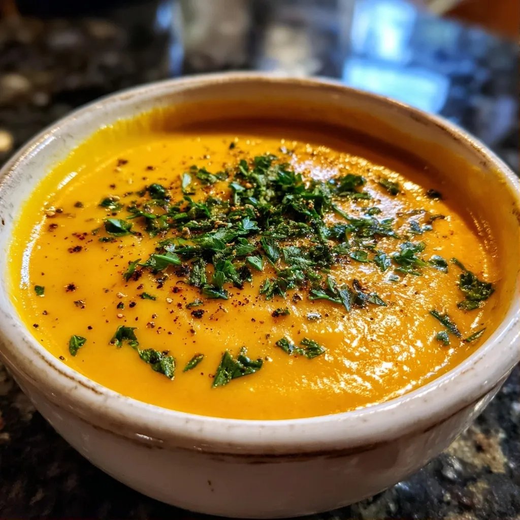 Chilled Carrot Ginger Soup