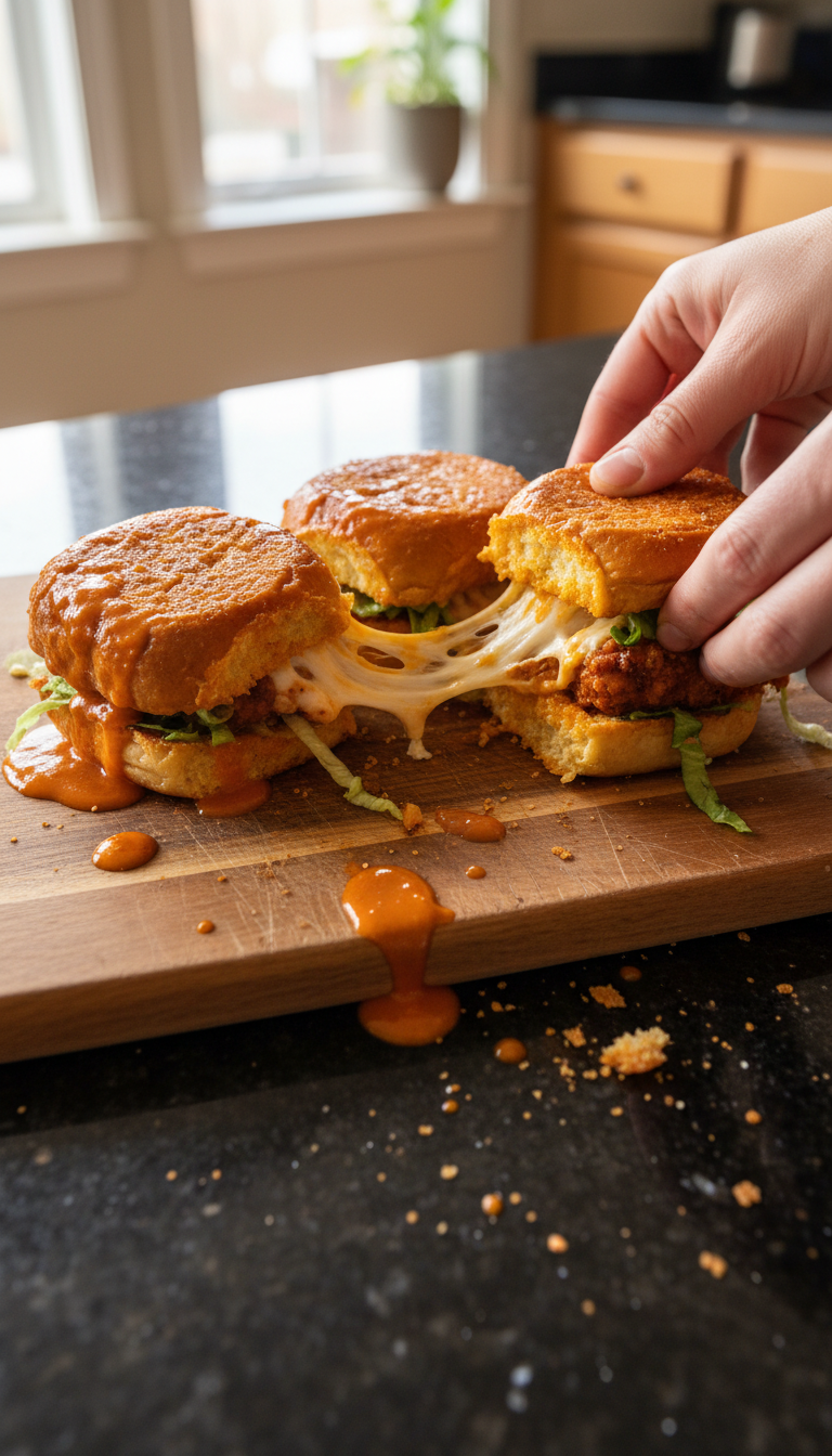 Buffalo Chicken Sliders with Ranch
