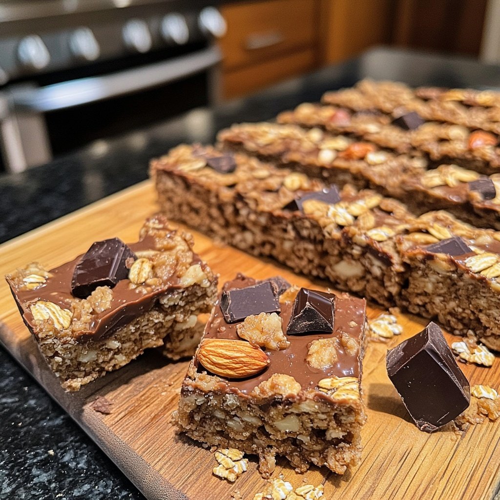 Healthy Chocolate Nut Bars