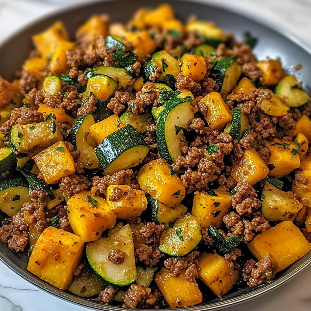 Ground Beef Zucchini Sweet Potato Skillet: An Amazing Ultimate Recipe
