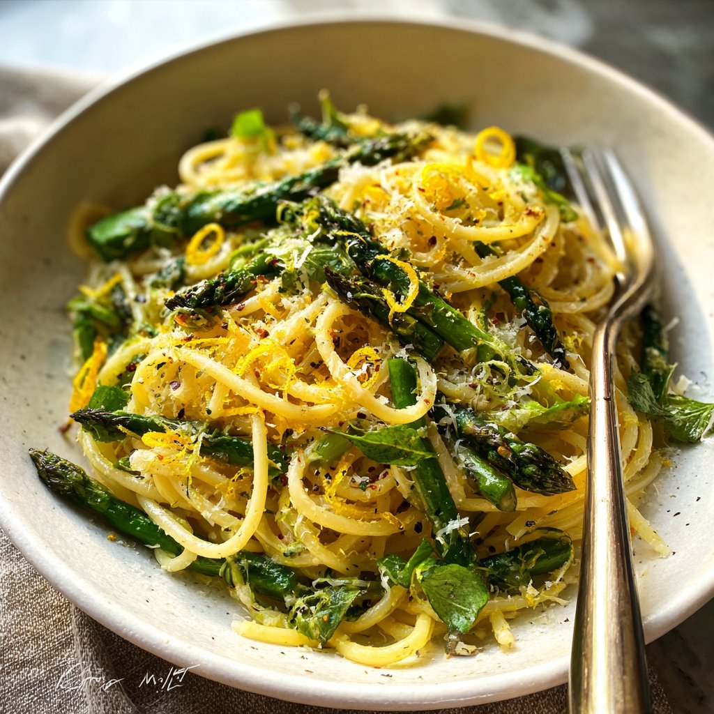 Asparagus and Lemon Pasta Toss