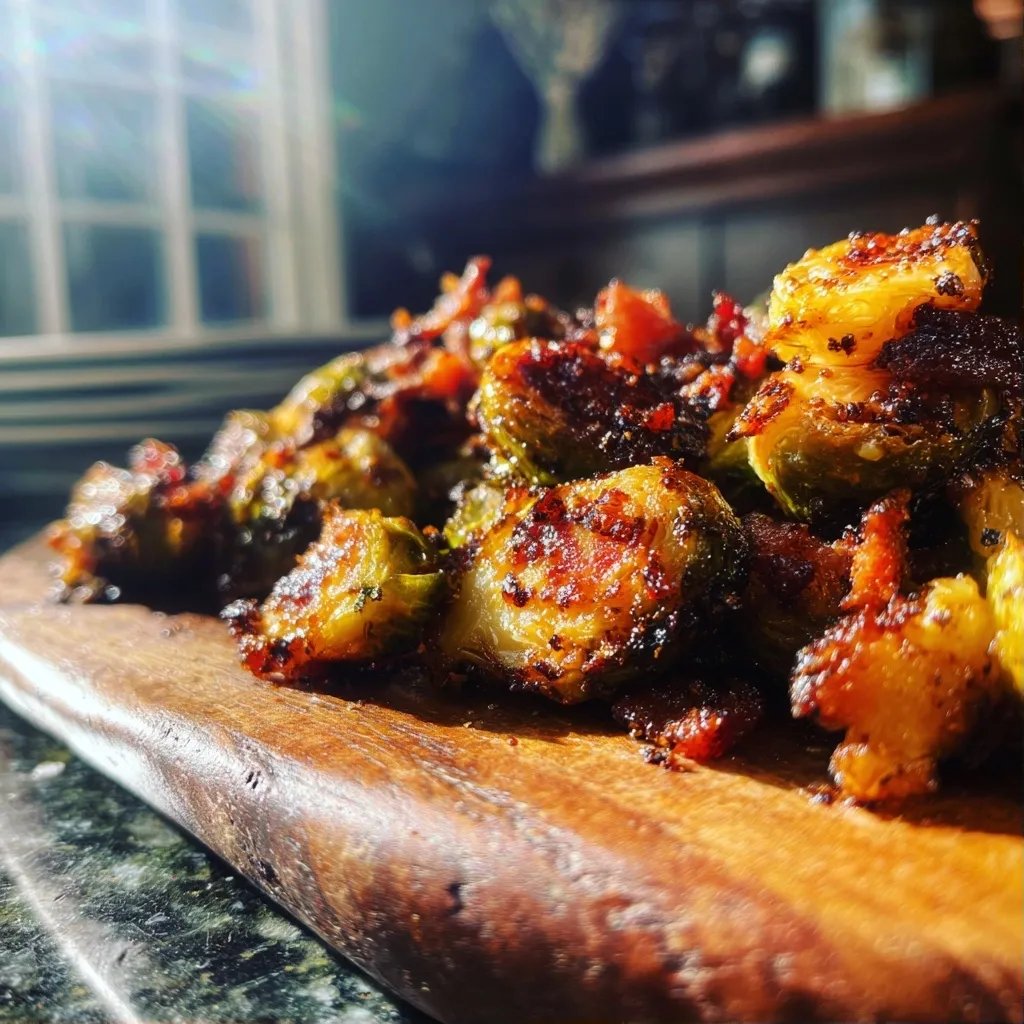 Maple Bacon Brussels Sprouts