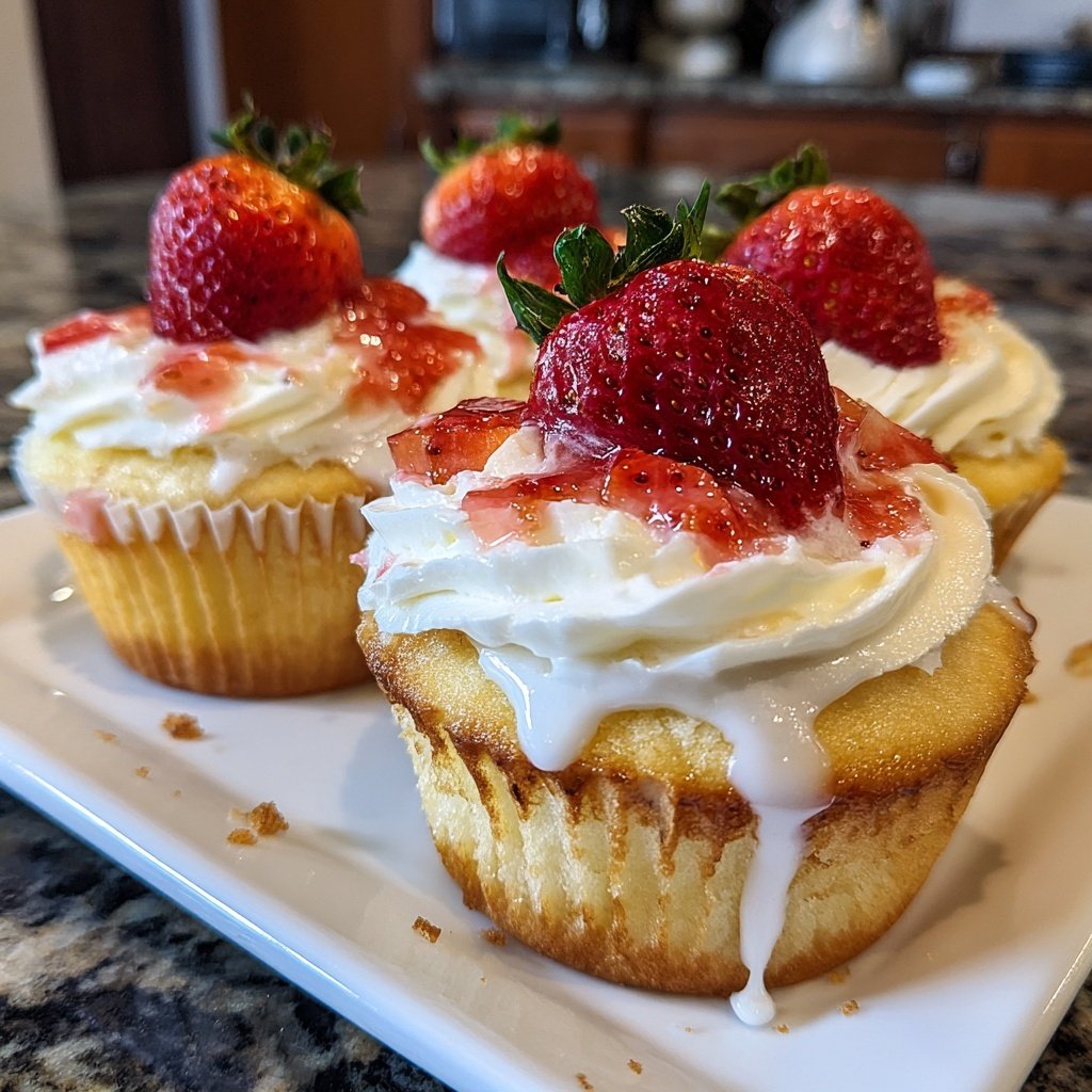 Strawberry Shortcake Cupcakes