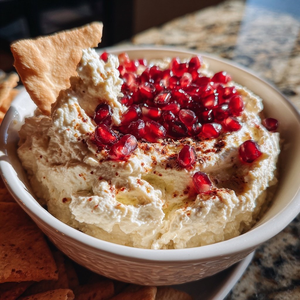 Whipped Feta and Pomegranate Dip