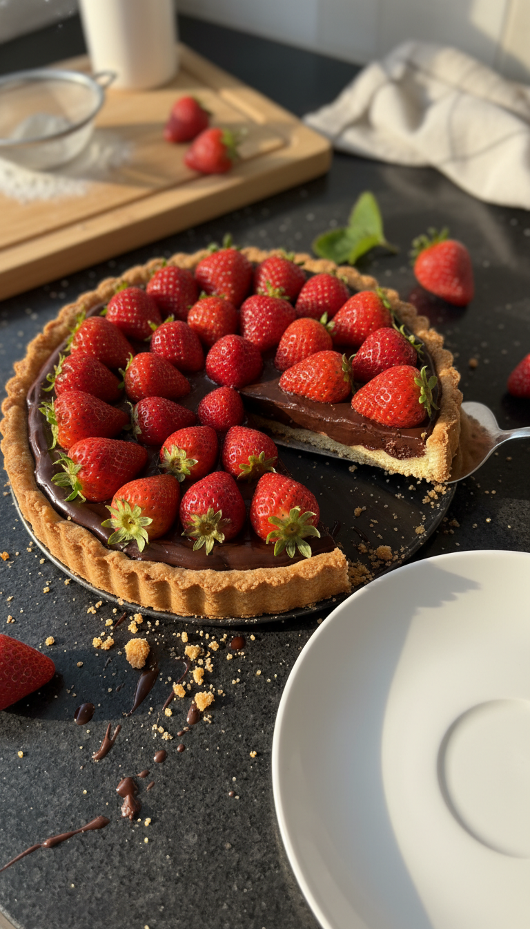 Strawberry and Chocolate Tart