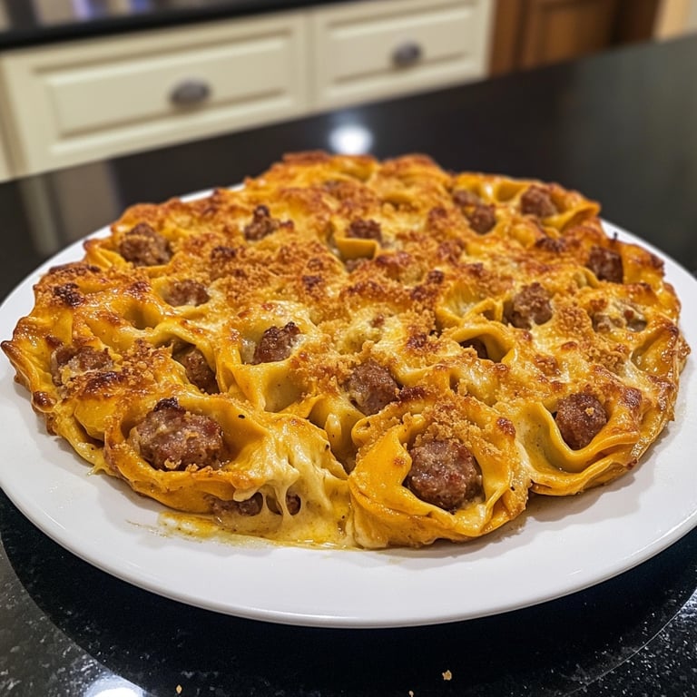Baked Tortellini with Sausage
