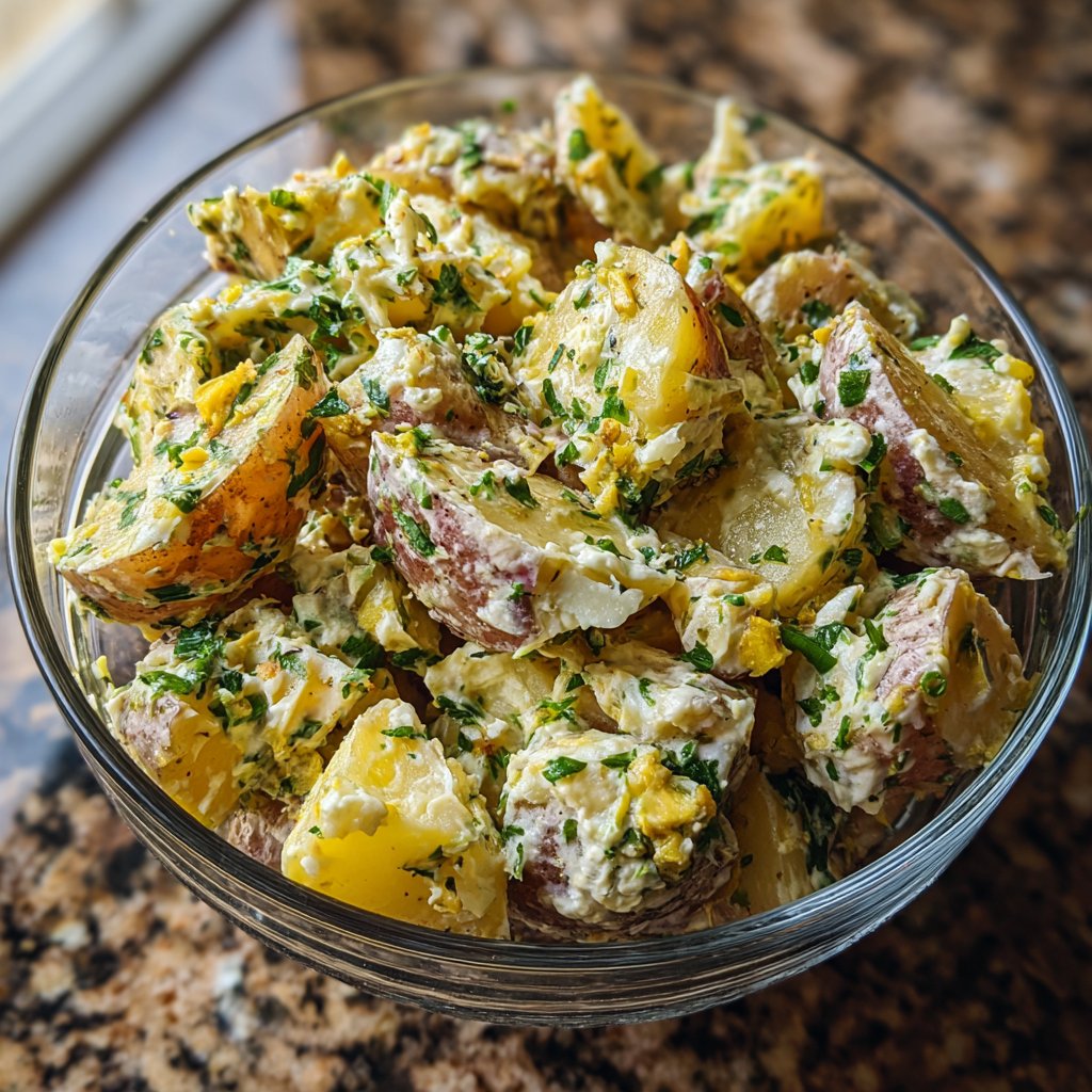 Zesty Garlic Potato Salad