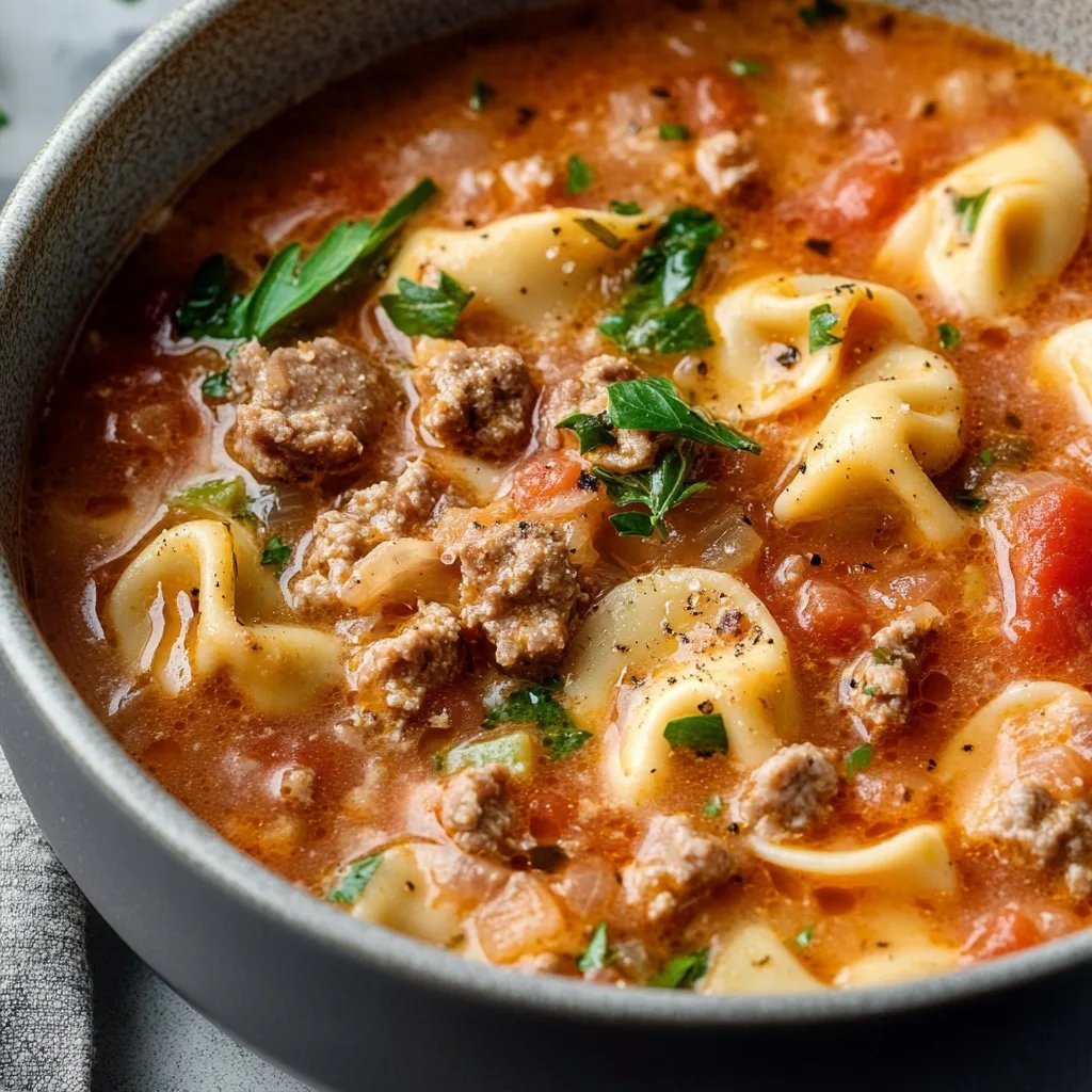Italian Sausage Tortellini Soup