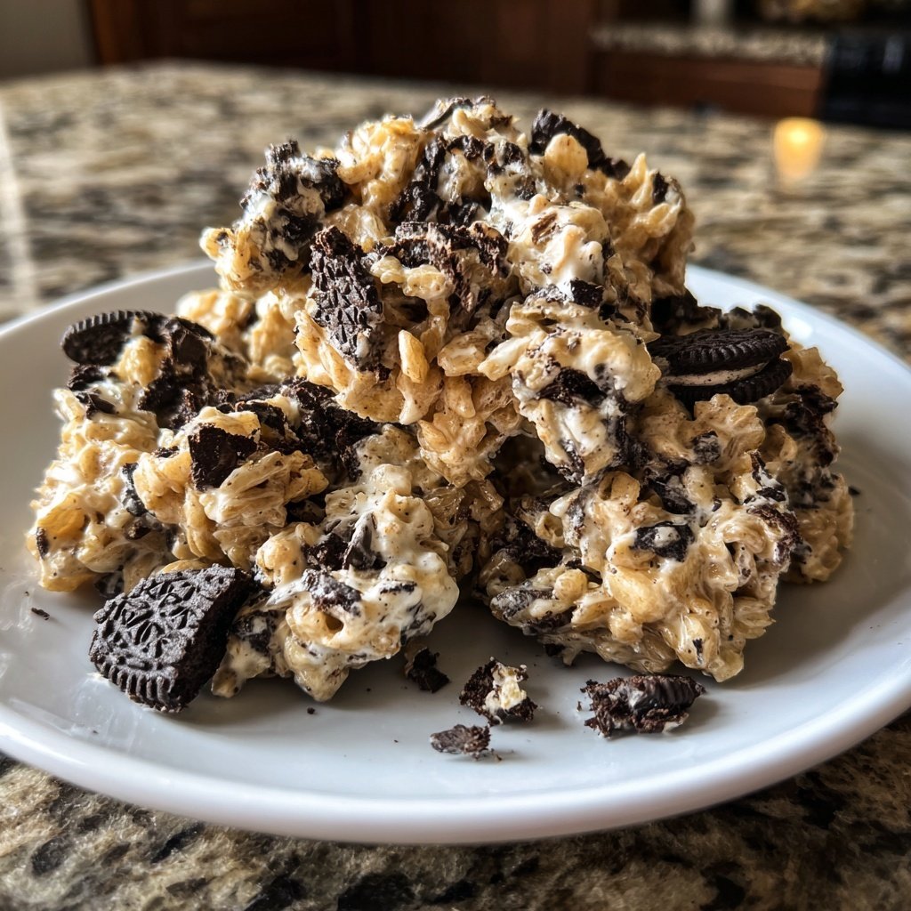 Oreo Rice Krispies Cookie