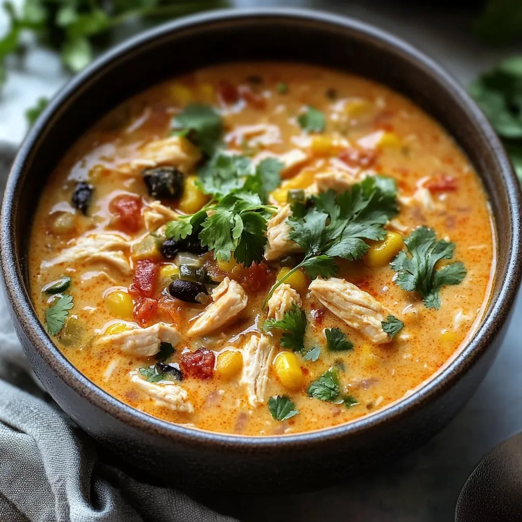 Creamy Chicken Enchilada Soup