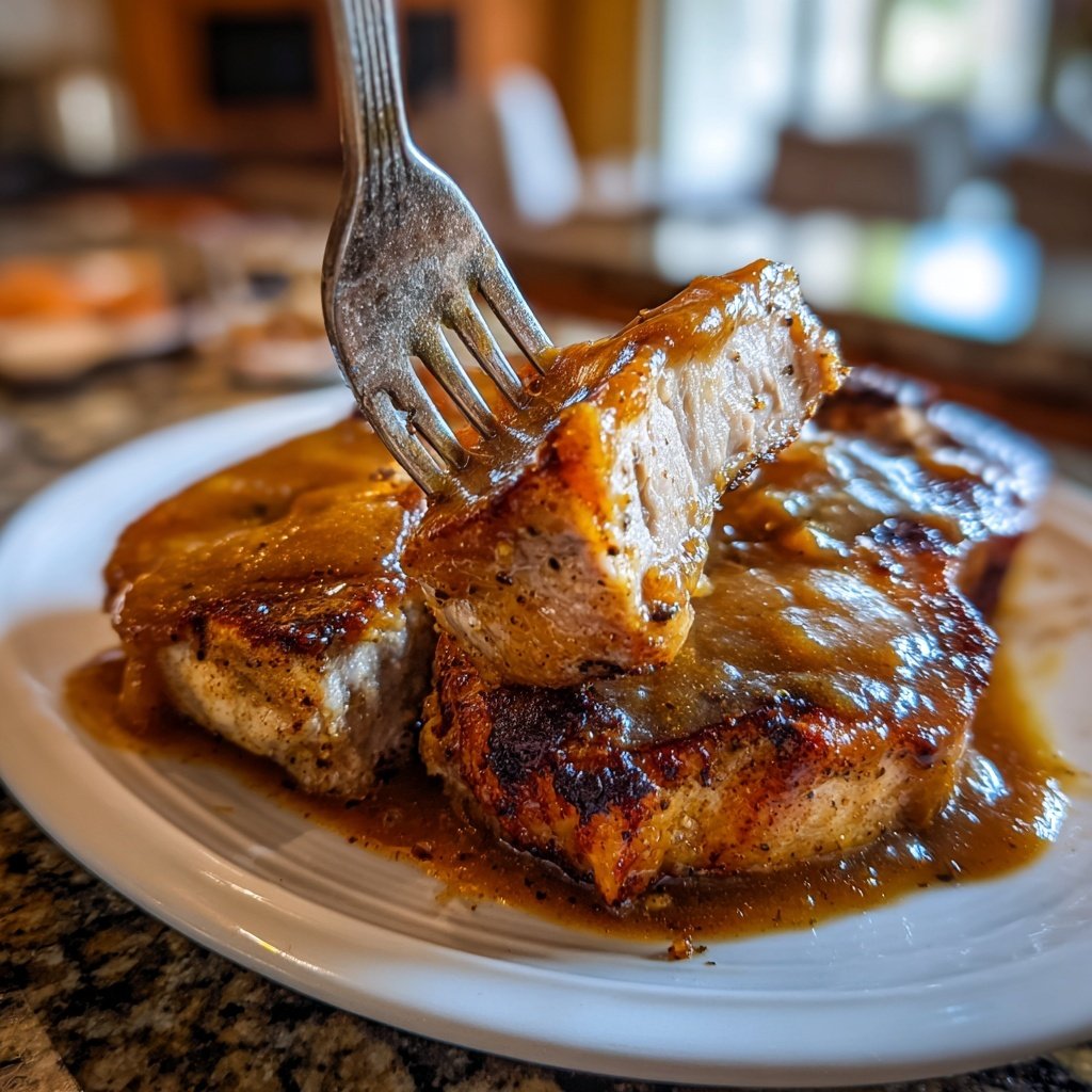 Slow Cooker Pork Chops Gravy