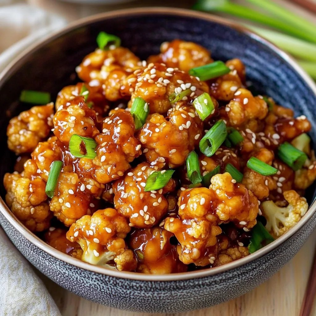 Sticky Sesame Cauliflower