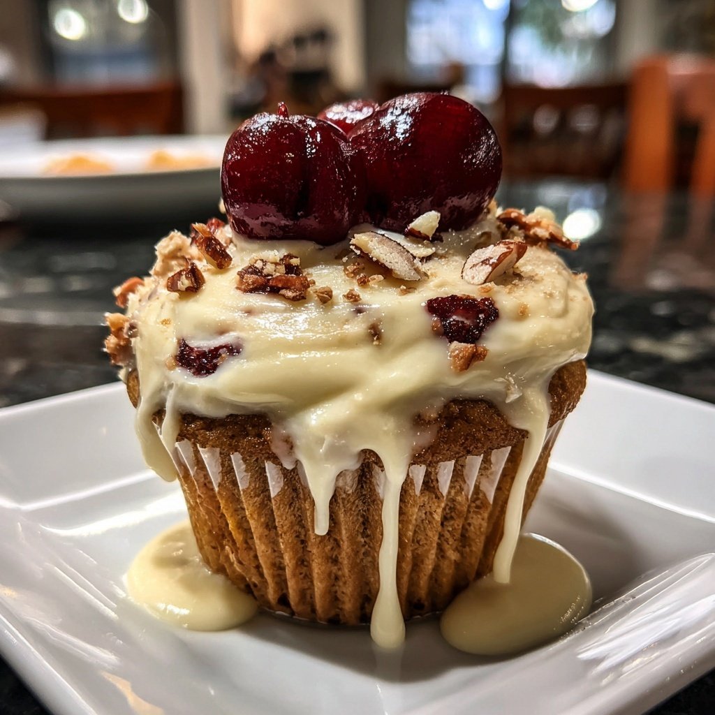 Cherry Almond Cupcake Indulgence