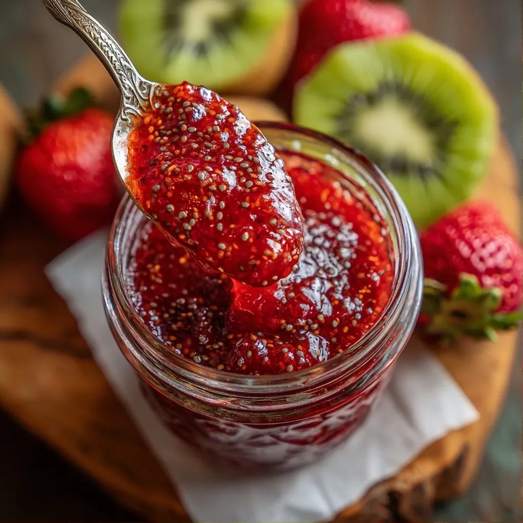Strawberry Kiwi Chia Jam