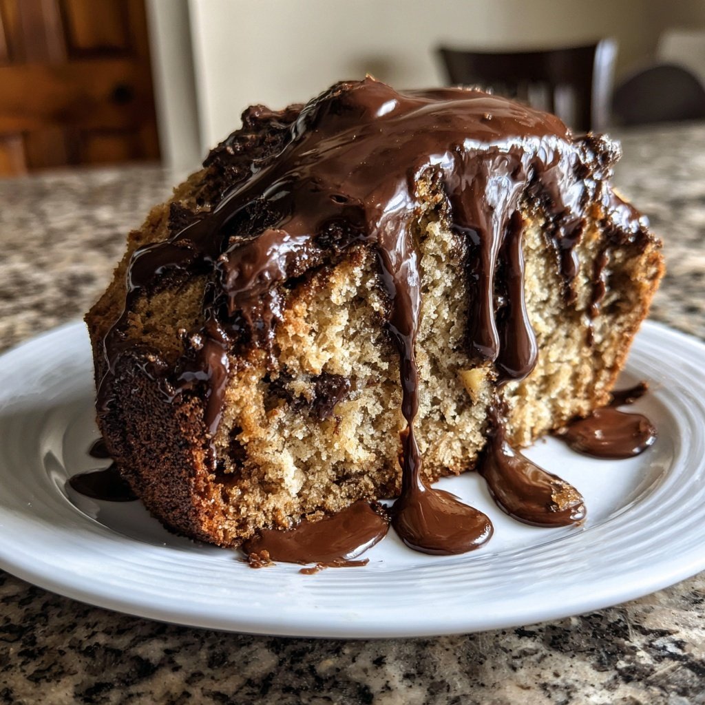 Chocolate Cashew Banana Cake