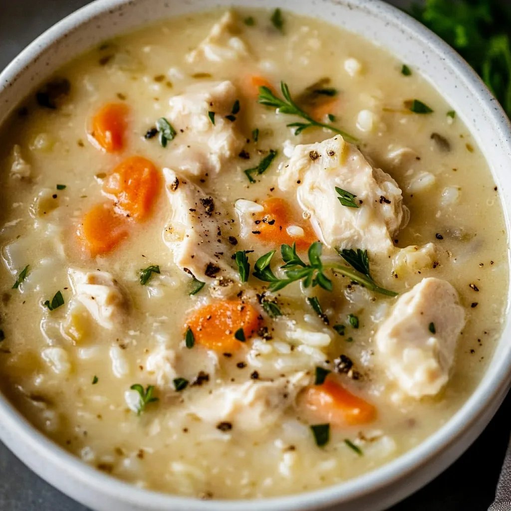Creamy Chicken and Rice Soup