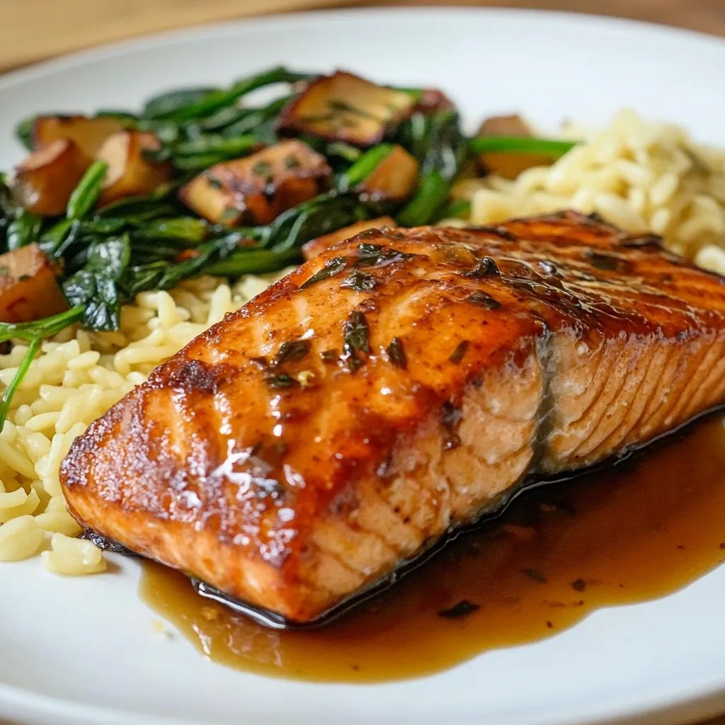 Brown Sugar & Bourbon Glazed Salmon
