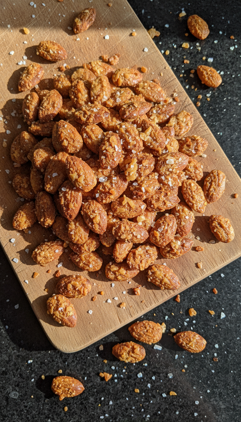 Roasted Garlic Almonds