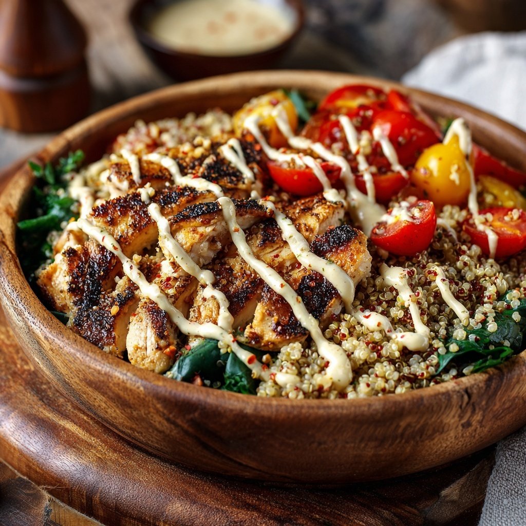 High Protein Mediterranean Bowl