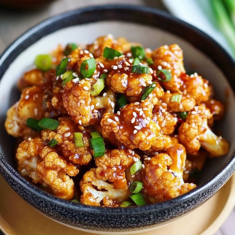 Sticky Sesame Cauliflower