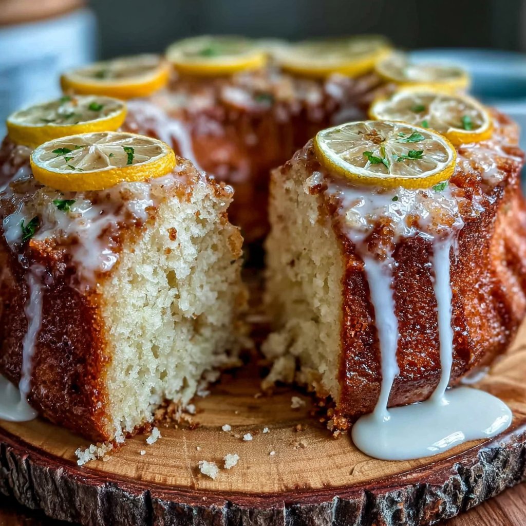 Lemon Glaze Spring Cake