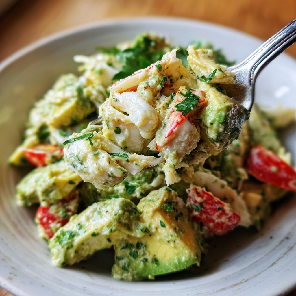 Creamy Avocado and Crab Salad