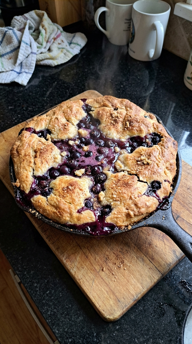 Blueberry Grunt in Sourdough
