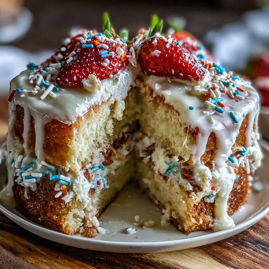Charming Graduation Sprinkle Cake