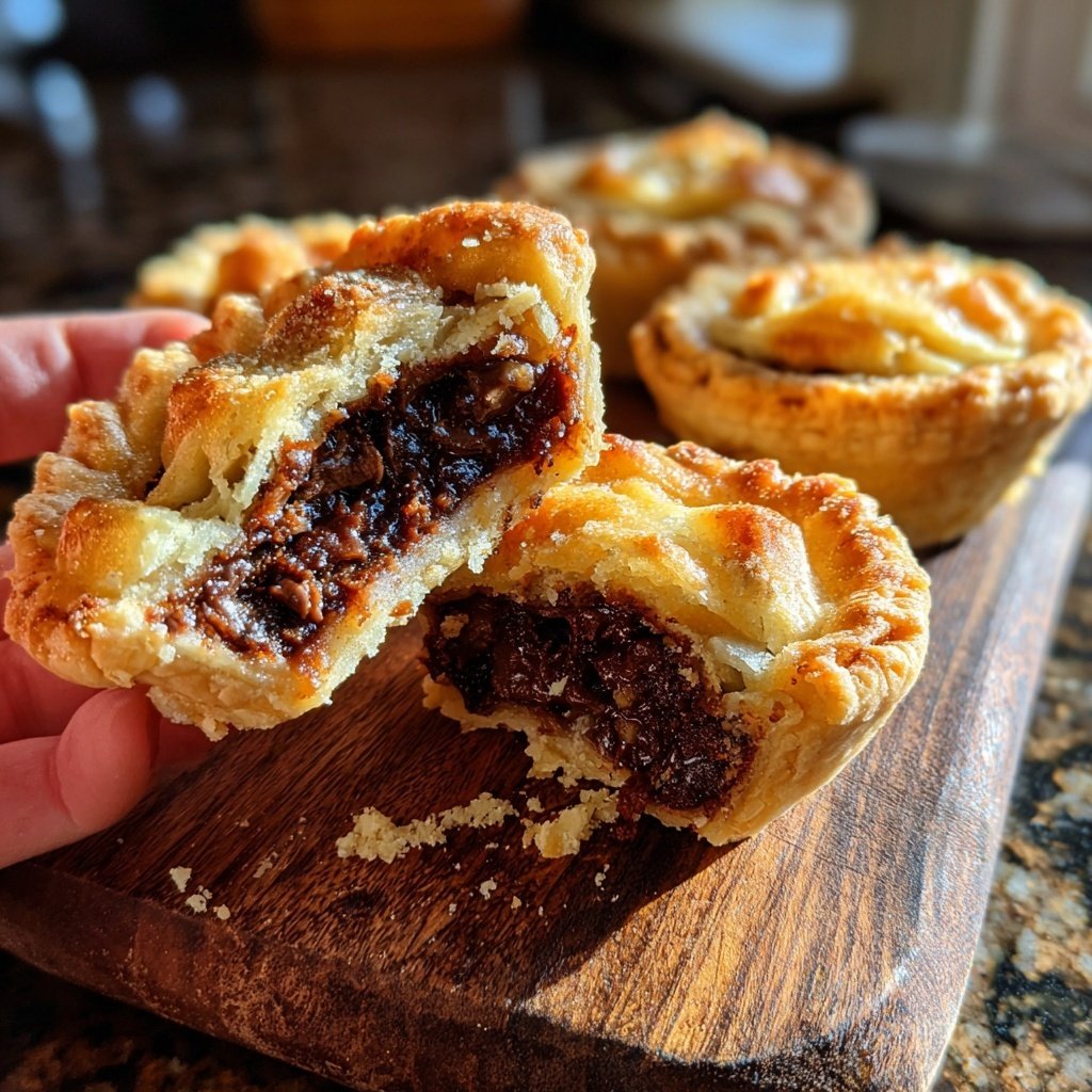Chocolate Twisted Mince Pies Pastry