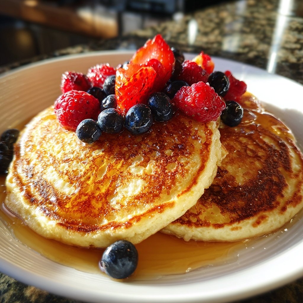 Italian-Style Ricotta Pancakes with Citrus Zest​
