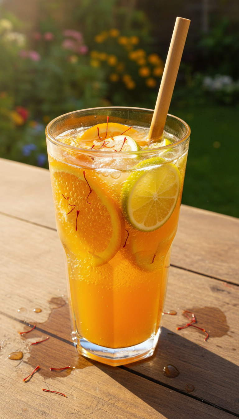 Saffron Citrus Fizz