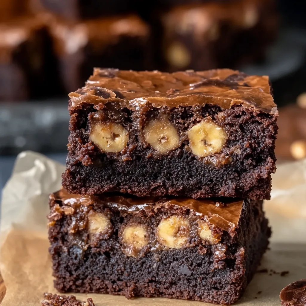 Banana Peanut Butter Brownies