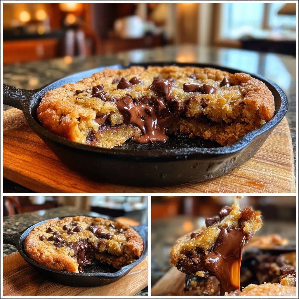 Skillet Chocolate Chip Cookie