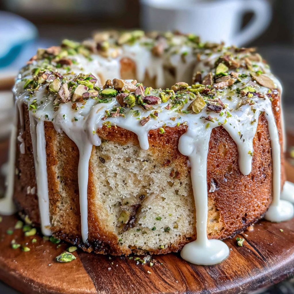 Pistachio Lemon Spring Cake