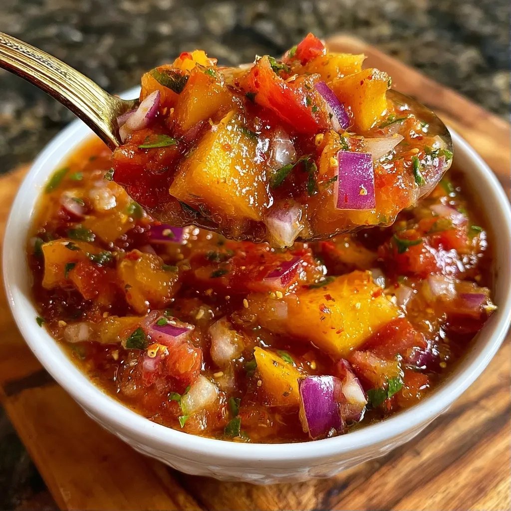 Tomato Peach Salsa