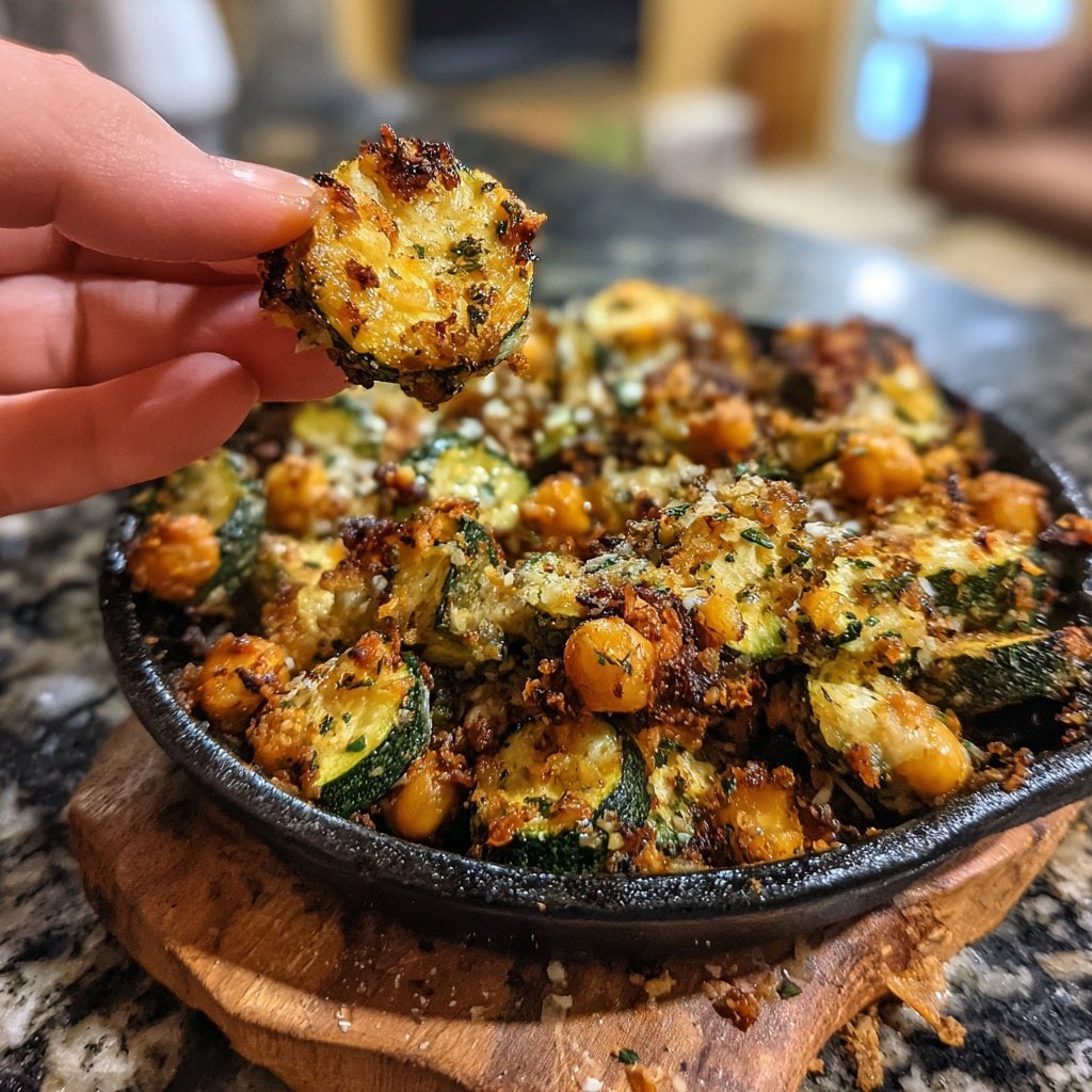 Baked Zucchini and Chickpeas