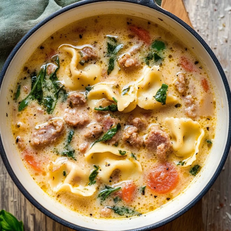 Italian Sausage Tortellini Soup