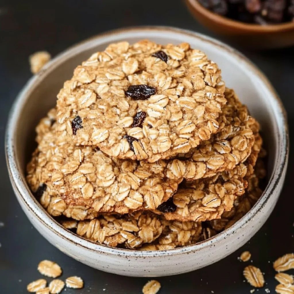 Easy Old-Fashioned Oatmeal Cookies with Raisins