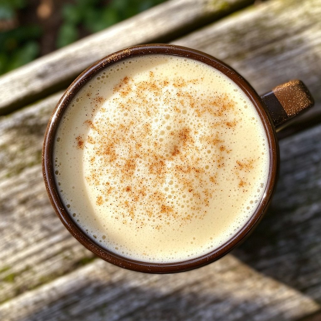 Creamy Eggnog Latte