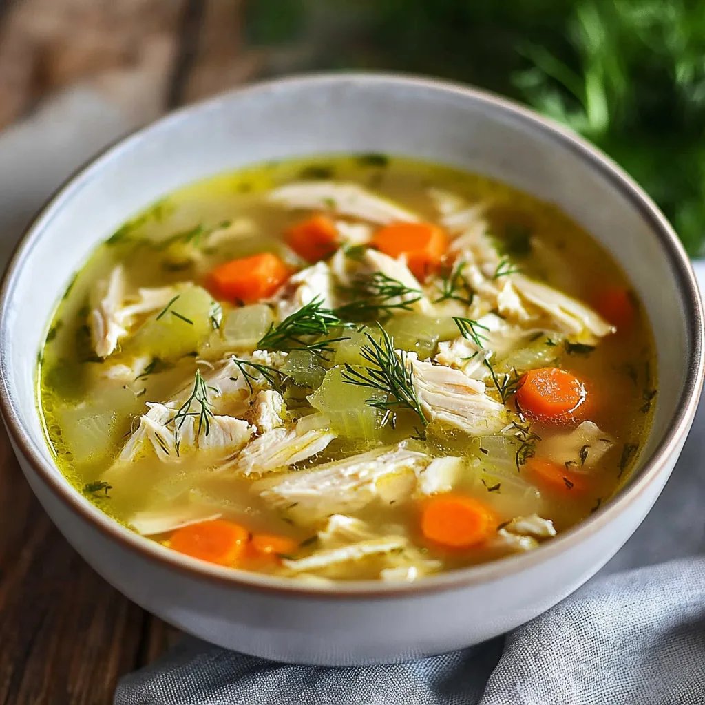 Chicken Soup with Dill