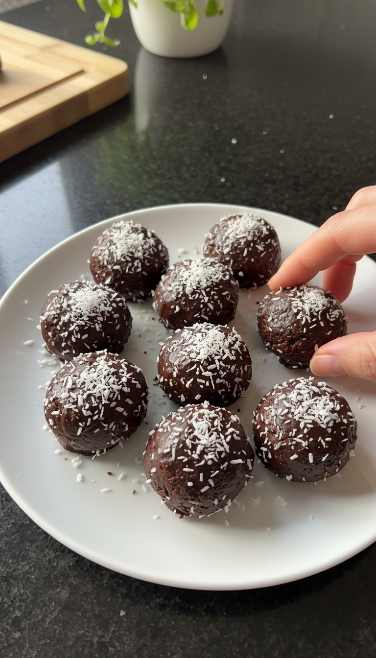 Chocolate Strawberry Energy Bites