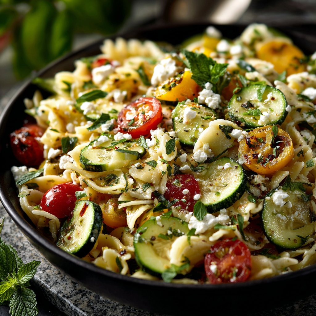Cucumber & Feta Pasta Salad