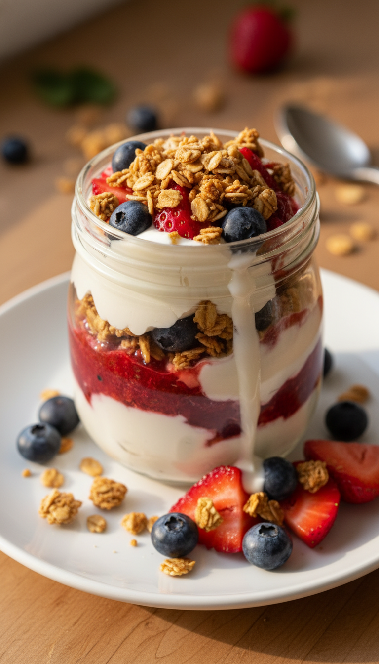 Greek Yogurt and Berry Parfait