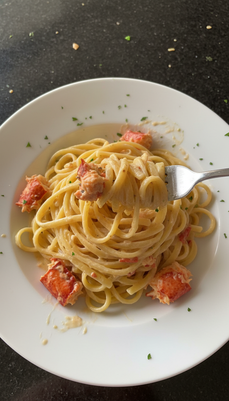 Lobster Cream Sauce Pasta