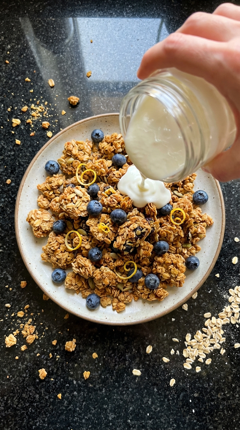 Zesty Lemon Blueberry Granola