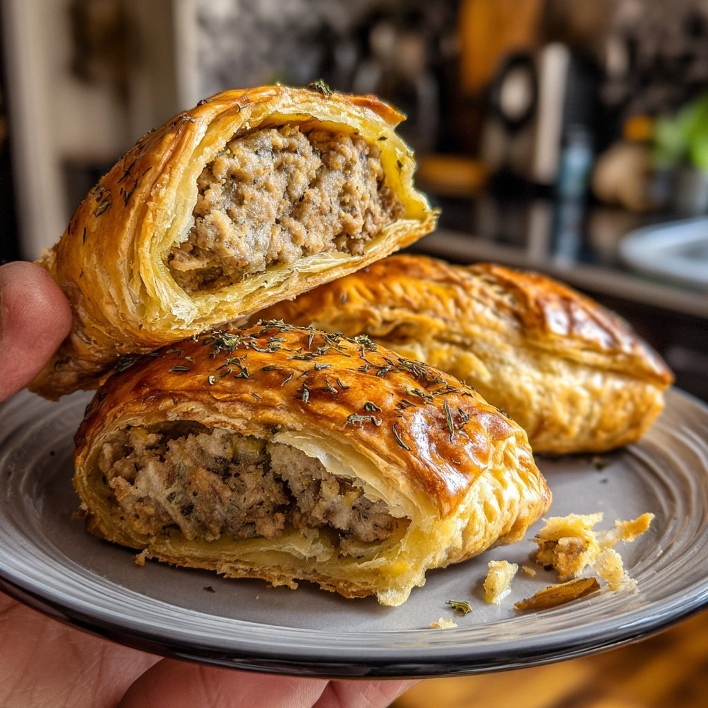 Australian Sausage Rolls Puff Pastry