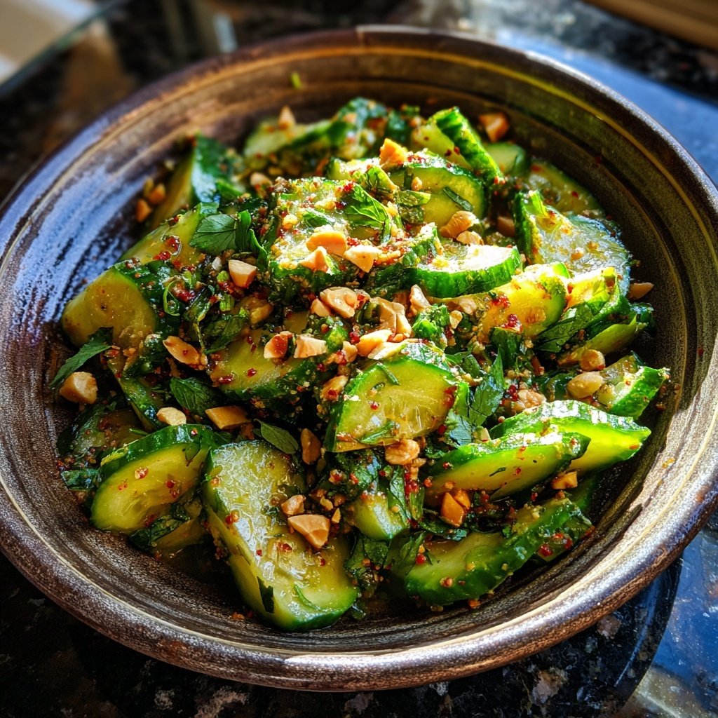 Thai Cucumber Salad with Peanuts