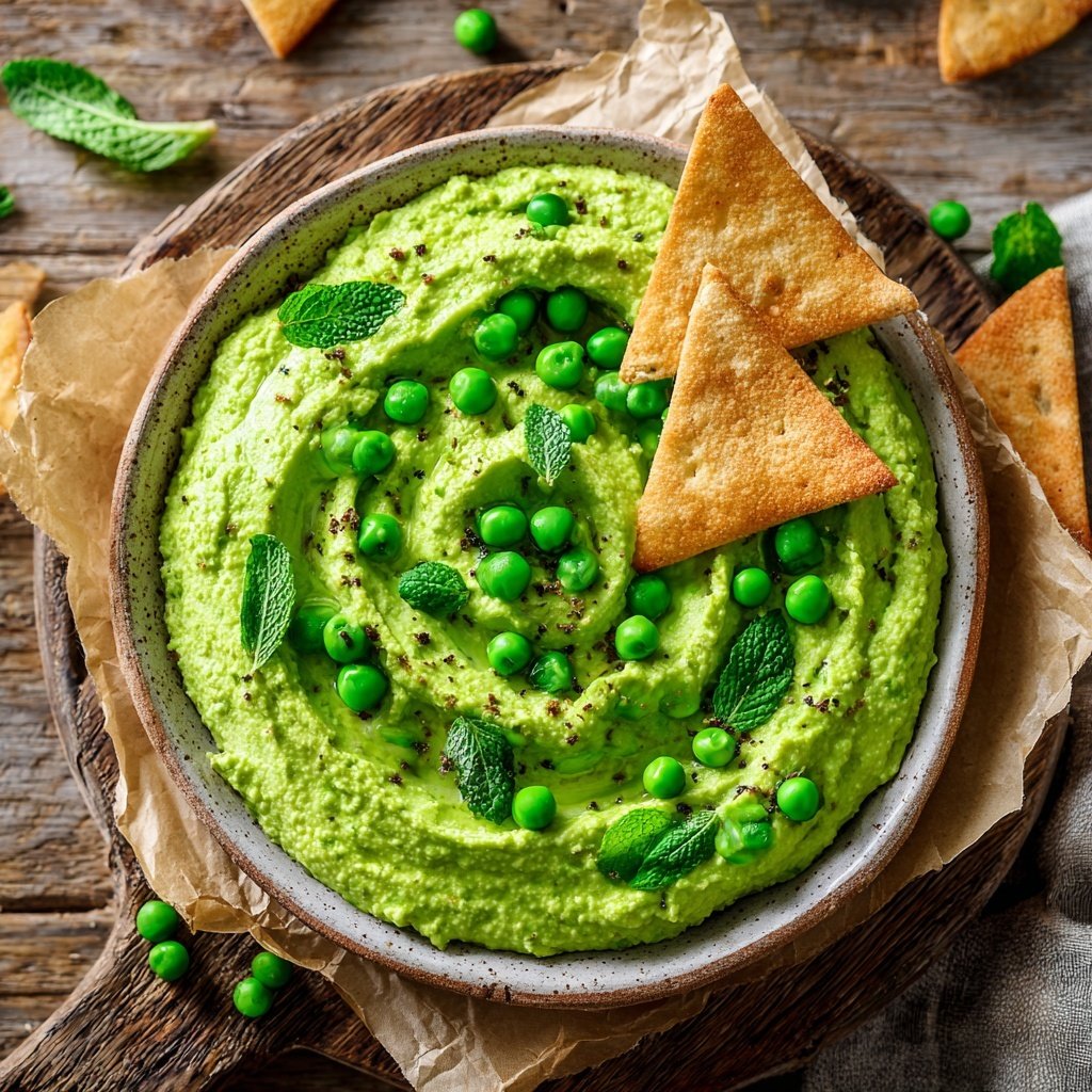 Garden Pea and Mint Hummus